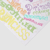 Papier Mousseline Pastel Princess Arc-en-ciel personnalisé Sherbert (Détail)