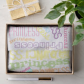Papier Mousseline Pastel Princess Arc-en-ciel personnalisé Sherbert (Cadeau)