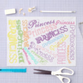 Papier Mousseline Pastel Princess Arc-en-ciel personnalisé Sherbert (Artisanat)