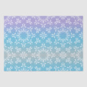 Papier Mousseline Pastel Purple Turquoise Ombre Iridescente Élégant  (Recto)