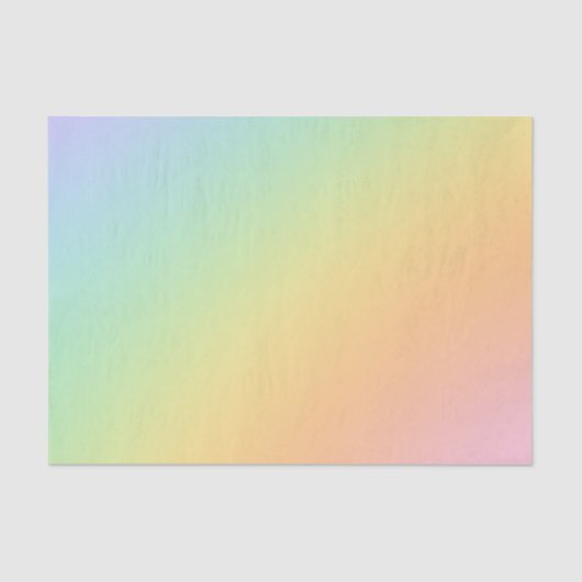 Papier Mousseline Pastel Rainbow Ombre Gradient Blur Abstrait Design (Recto)