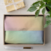 Papier Mousseline Pastel Rainbow Ombre Gradient Blur Abstrait Design (Cadeau)
