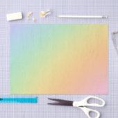 Papier Mousseline Pastel Rainbow Ombre Gradient Blur Abstrait Design (Artisanat)