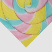 Papier Mousseline Pastel Rainbow Spiral Candy Photo (Détail)