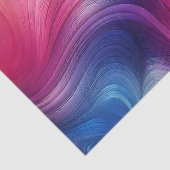 Papier Mousseline Pastel Rainbow Watercolor Textes Vagues Découpage (Détail)