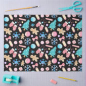 Papier Mousseline Pastel Snowflakes Noël Arbres Bonbons Noël (Artisanat)