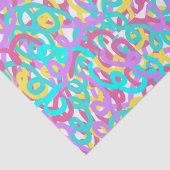 Papier Mousseline Pastel Spirales Abstrait Imprimer (Détail)