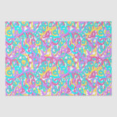 Papier Mousseline Pastel Spirales Abstrait Imprimer (Recto)