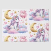 Papier Mousseline Pastel Unicorn (Recto)