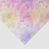 Papier Mousseline Pastel Watercolor Motif de marguerite (Détail)