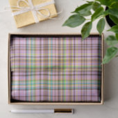 Papier Mousseline Pastels au chocolat Plaid 12-TISSUE PAPIER WRAP (Cadeau)