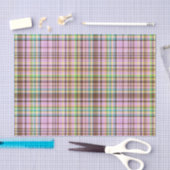 Papier Mousseline Pastels au chocolat Plaid 12-TISSUE PAPIER WRAP (Artisanat)