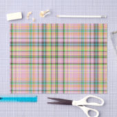 Papier Mousseline Pastels au chocolat Plaid 21-TISSUE PAPIER WRAP (Artisanat)