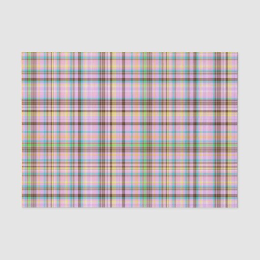 Papier Mousseline Pastels au chocolat Plaid 22-TISSUE PAPIER WRAP (Recto)