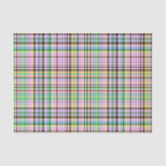 Papier Mousseline Pastels au chocolat Plaid 25-TISSUE PAPIER WRAP (Recto)