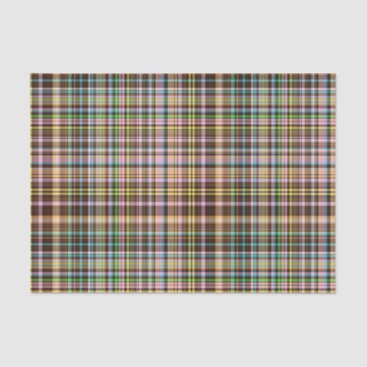 Papier Mousseline Pastels au chocolat Plaid 27-TISSUE PAPIER WRAP (Recto)