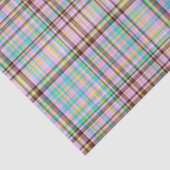 Papier Mousseline Pastels au chocolat Plaid 5 TISSUS PAPIER À PAPIER (Détail)
