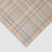 Papier Mousseline Pastels au chocolat Plaid 8 TISSUS PAPIER WRAP (Détail)