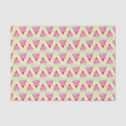 Papier Mousseline Pastèque (Recto)