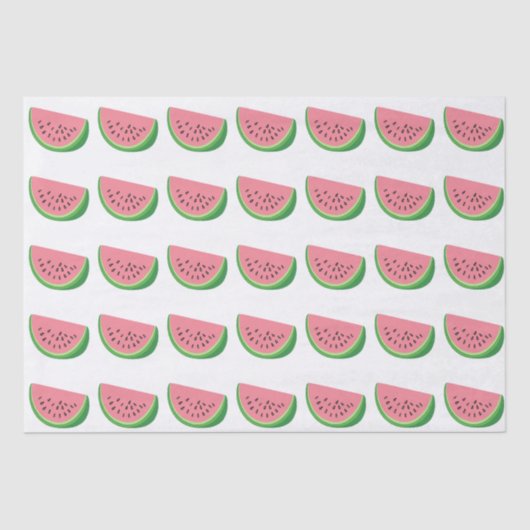 Papier Mousseline Pastèque (Recto)