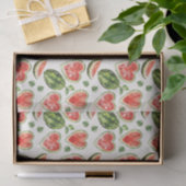 Papier Mousseline Pastèque Anniversaire Cœur Rouge Vert (Cadeau)