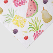 Papier Mousseline pastèque d'ananas aux cerises de fruits d'aquarell (Détail)