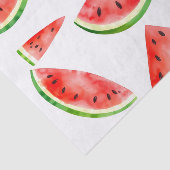 Papier Mousseline Pastèque d'aquarelle fraîche sur Arrière - plan bl (Détail)
