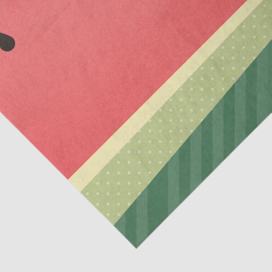 Papier Mousseline Pastèque délicieuse (Détail)