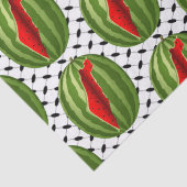 Papier Mousseline Pastèque Palestine - Slice (Détail)