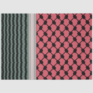 Papier Mousseline Pastèque palestinienne Hatta Keffiyeh Kufiya Folk