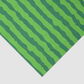 Papier Mousseline Pastèque rayée verte (Détail)