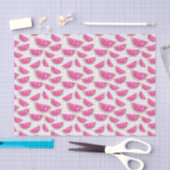 Papier Mousseline Pastèque rose (collection rose 24) (Artisanat)