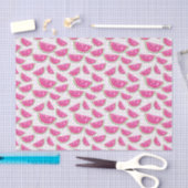 Papier Mousseline Pastèque rose (Design 24 Pink Series) (Artisanat)