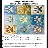 Papier Mousseline Patchwork Chien et Empreintes de Pattes de Chat EN
