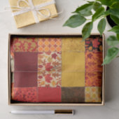 Papier Mousseline Patchwork d'automne (Cadeau)