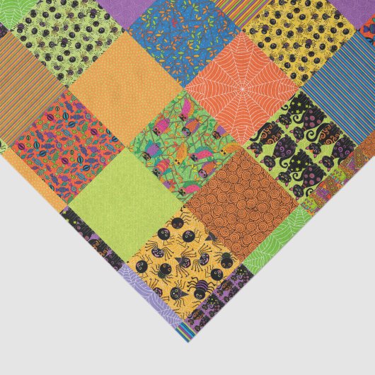 Papier Mousseline Patchwork de Halloween (Détail)