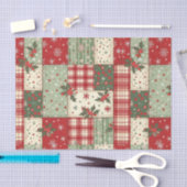Papier Mousseline Patchwork de Noël (Artisanat)