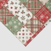 Papier Mousseline Patchwork de Noël (Détail)
