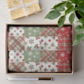 Papier Mousseline Patchwork de Noël (Cadeau)