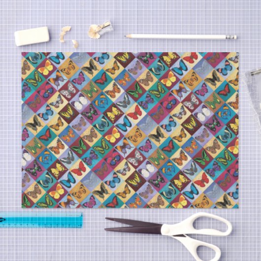 Papier Mousseline Patchwork de papillon (Artisanat)