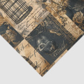 Papier Mousseline Patchwork victorien gothique d'Halloween (Détail)