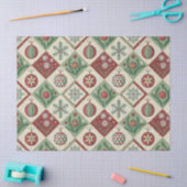 Papier Mousseline Patchwork vintage Motif de Noël (Artisanat)