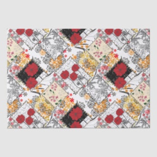Papier Mousseline Patchwork vintage sans couture