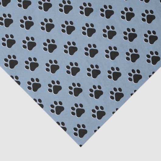 Papier Mousseline Pâtes noires mignonnes à chiens (Détail)