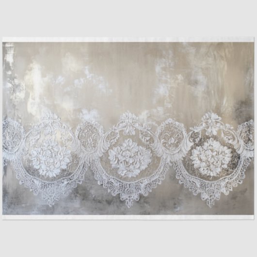 Papier Mousseline Patina en dentelle, Arrière - plan beige texturé (Recto)