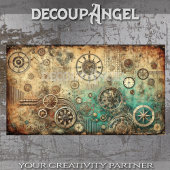 Papier Mousseline Patina Steampunk n° 1