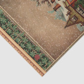 Papier Mousseline Patinage et couchage d'hiver victorien (Détail)