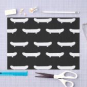 Papier Mousseline Patinage noir monochrome Patinage urbain (Artisanat)