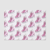 Papier Mousseline Patinage sur glace rose, Noël (Recto)