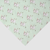 Papier Mousseline Patinage sur glace Snowmen Vert (Détail)